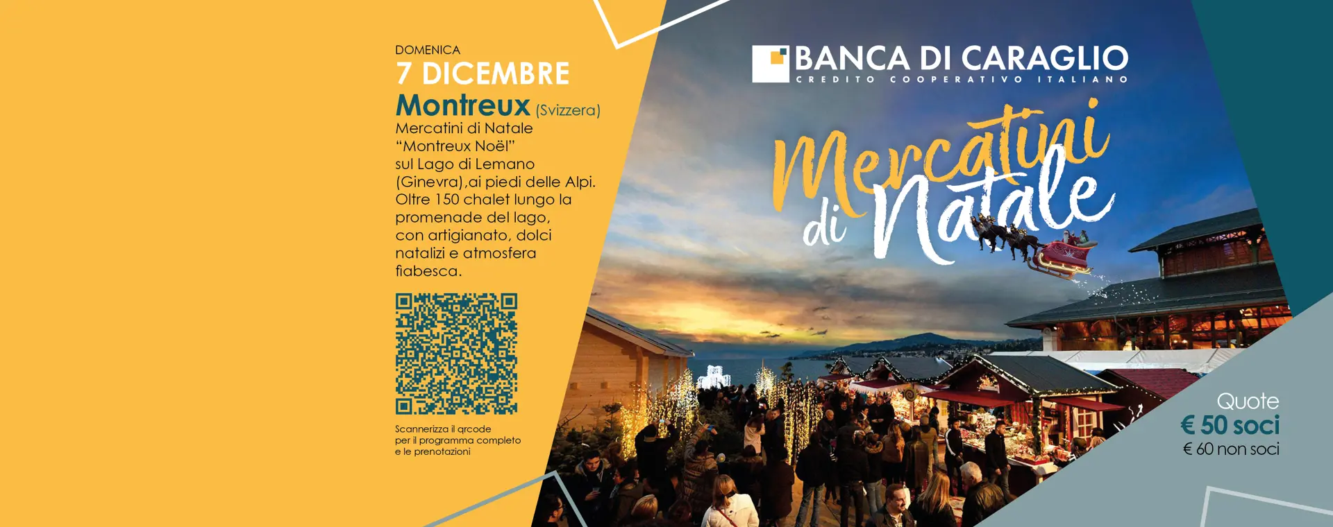 Una giornata
immersi nell'atmosfera
natalizia a Montreux! 