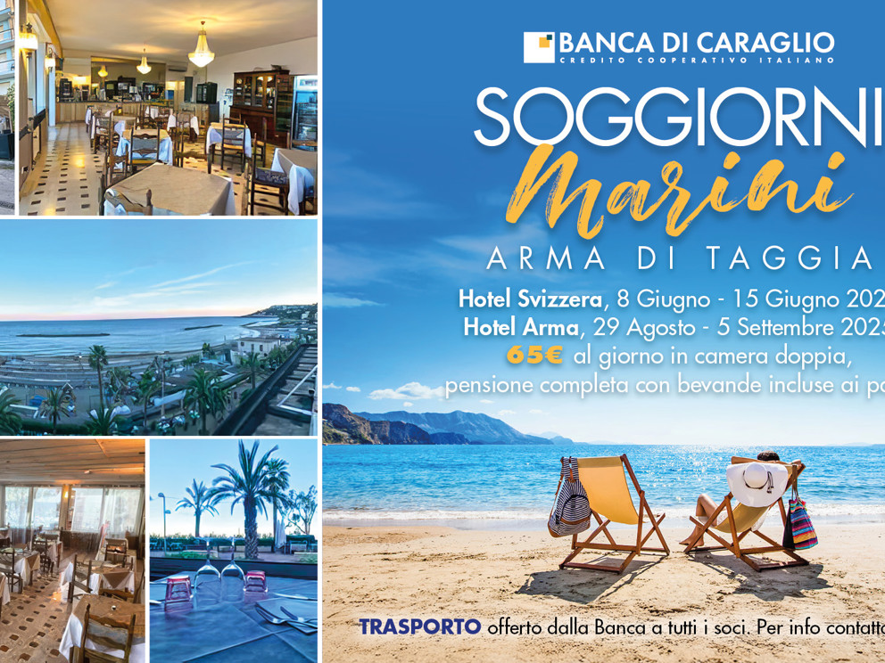 Un soggiorno in riva al mare pensato per i nostri Soci..