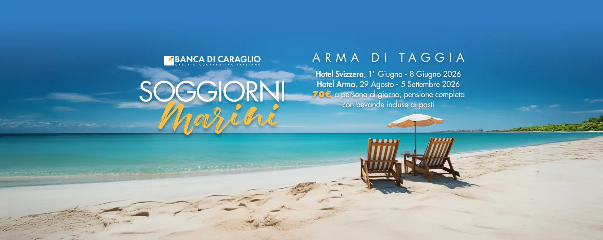 Prendi parte ai nostri
soggiorni marini
..